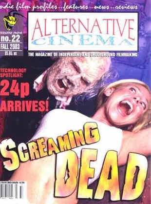 ALTERNATIVE CINEMA magazine side cover Issue 22 Fall 2003