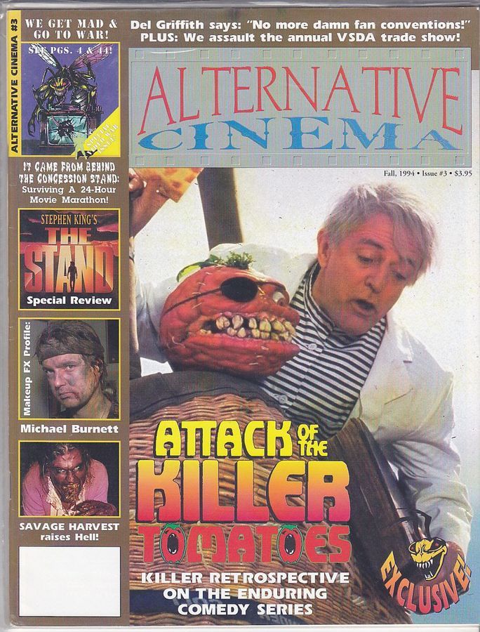 ALTERNATIVE CINEMA magazine side cover Issue 3 Fall 1994