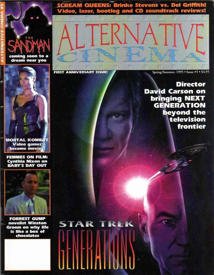 ALTERNATIVE CINEMA magazine side cover Issue 5 Spring 1995