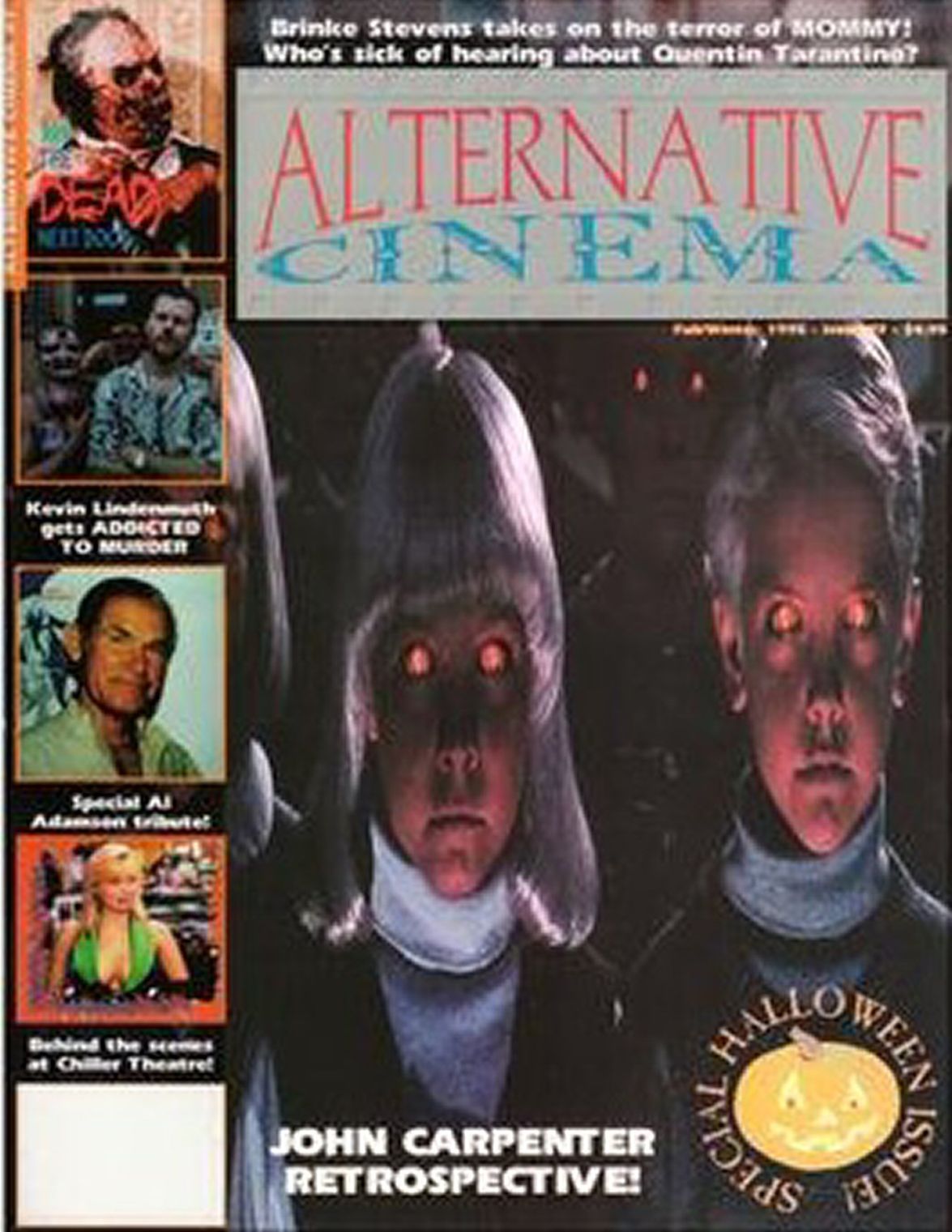 ALTERNATIVE CINEMA magazine side cover Issue 7 Winter 1996