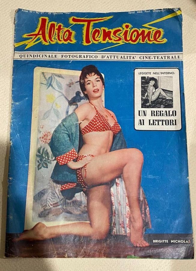 ALTA TENSIONE magazine side cover Issue 27 25 January 1957