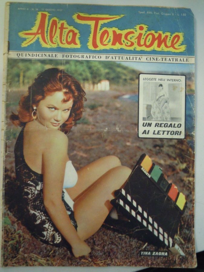 ALTA TENSIONE magazine side cover Issue 36 11 June 1957