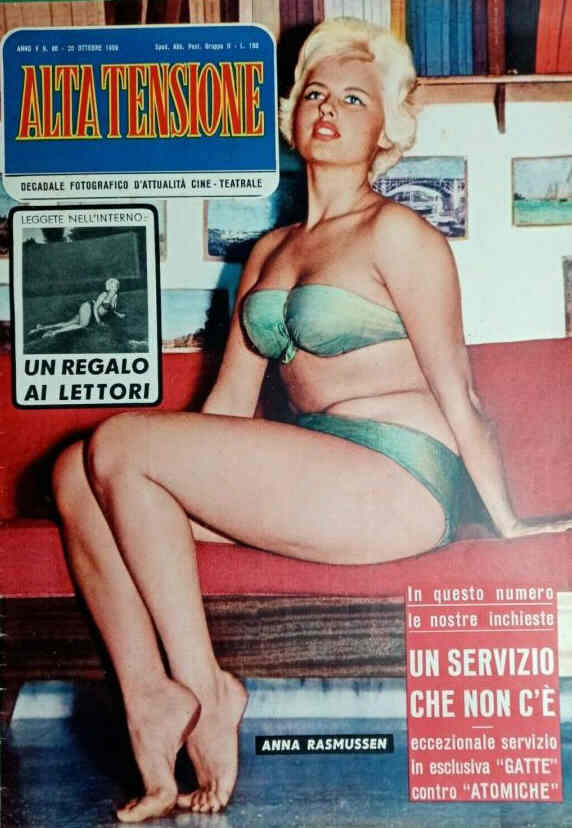 ALTA TENSIONE magazine side cover Issue 98  October 1959