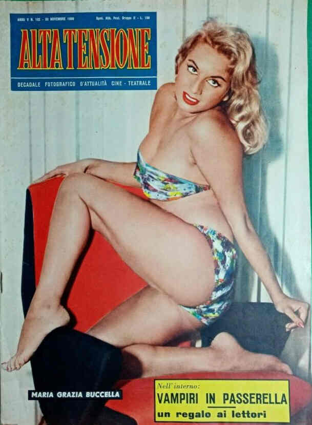 ALTA TENSIONE magazine side cover Issue 102 30 November 1959