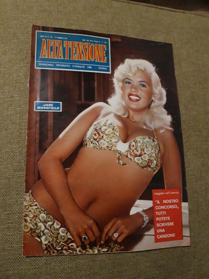 ALTA TENSIONE magazine side cover Issue 137 13 February 1961