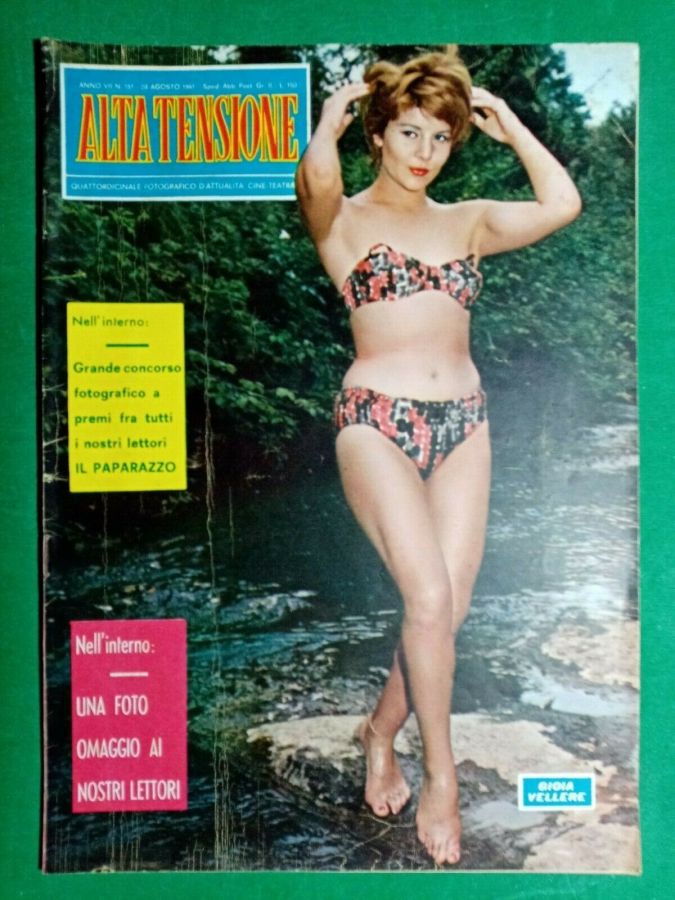 ALTA TENSIONE magazine side cover Issue 151 29 August 1961