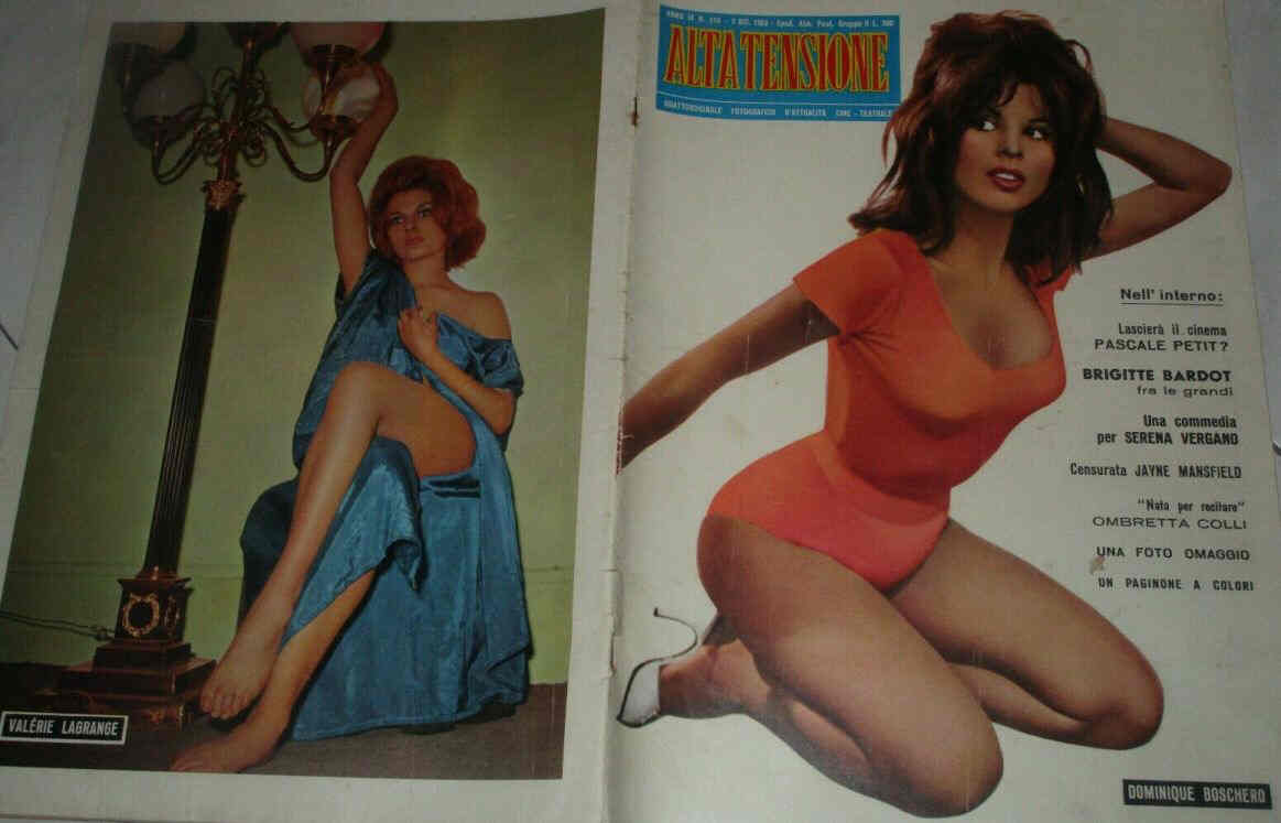 ALTA TENSIONE magazine side cover Issue 210 10 December 1963
