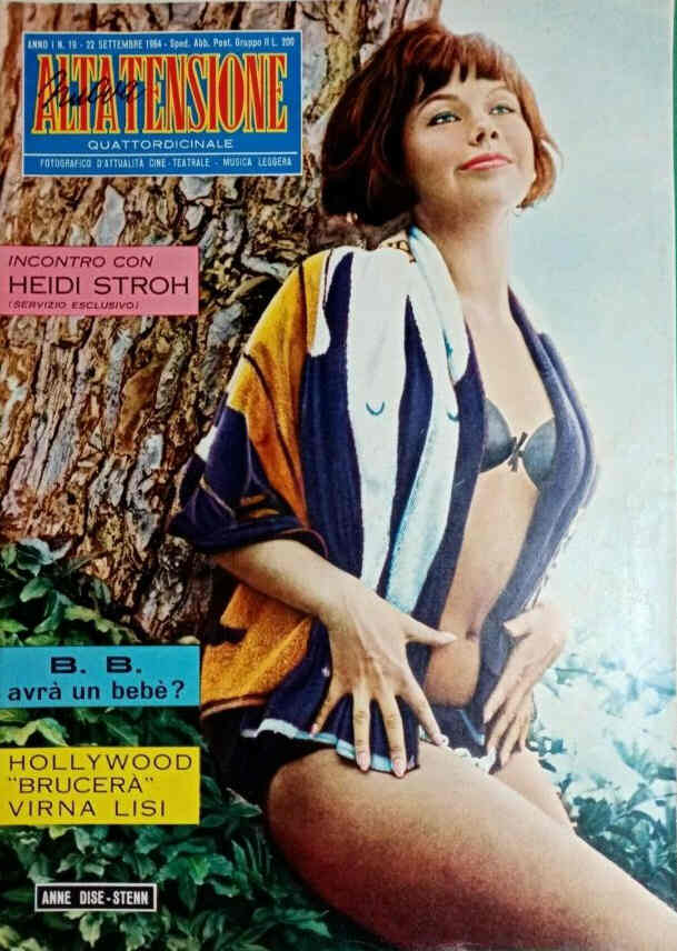 ALTA TENSIONE magazine side cover Issue 19 22 September 1964
