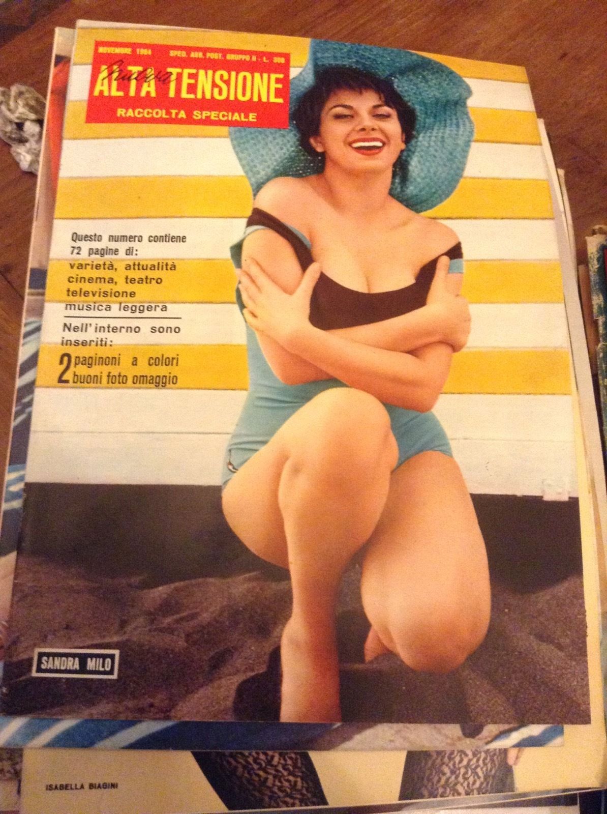ALTA TENSIONE magazine side cover Issue 23 17 November 1964