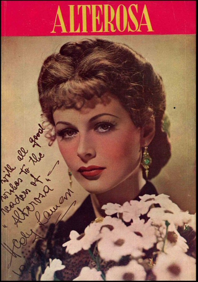 ALTEROSA magazine side cover Issue 67  November 1945