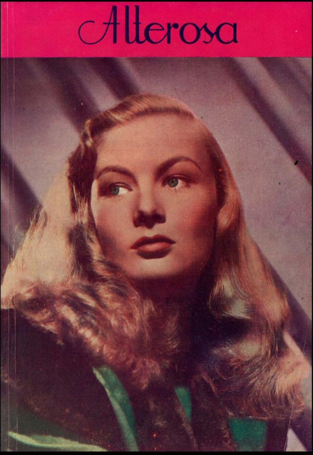 ALTEROSA magazine side cover Issue 72  April 1946