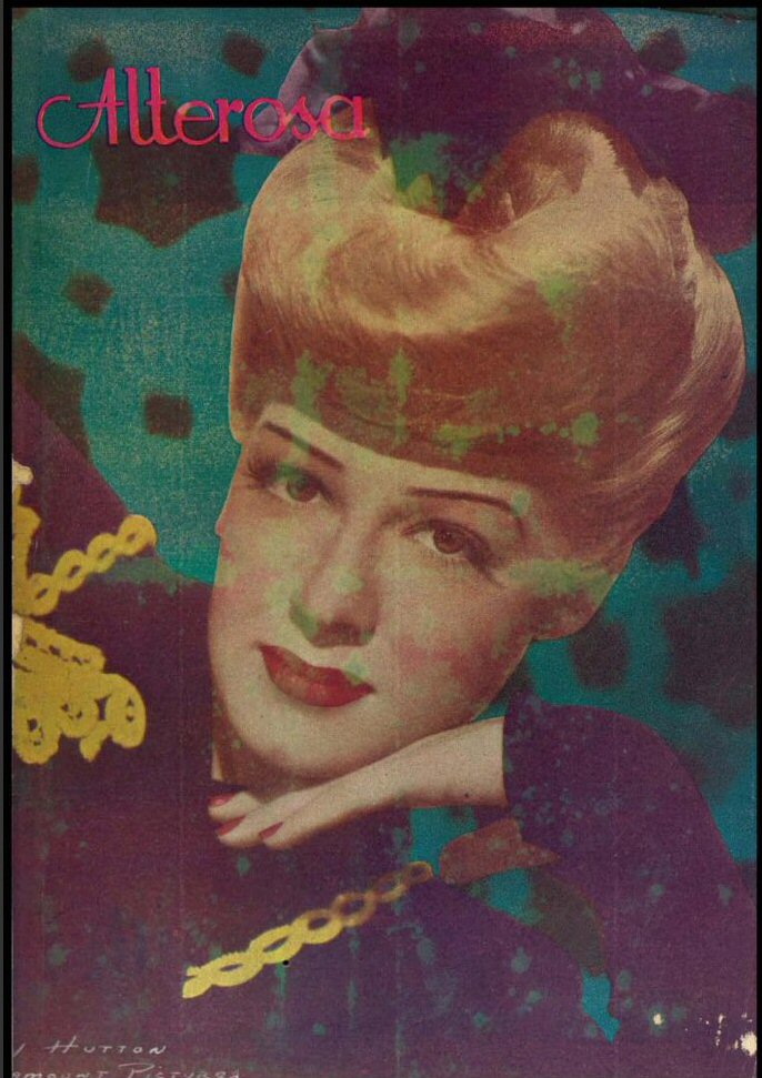 ALTEROSA magazine side cover Issue 81  January 1947