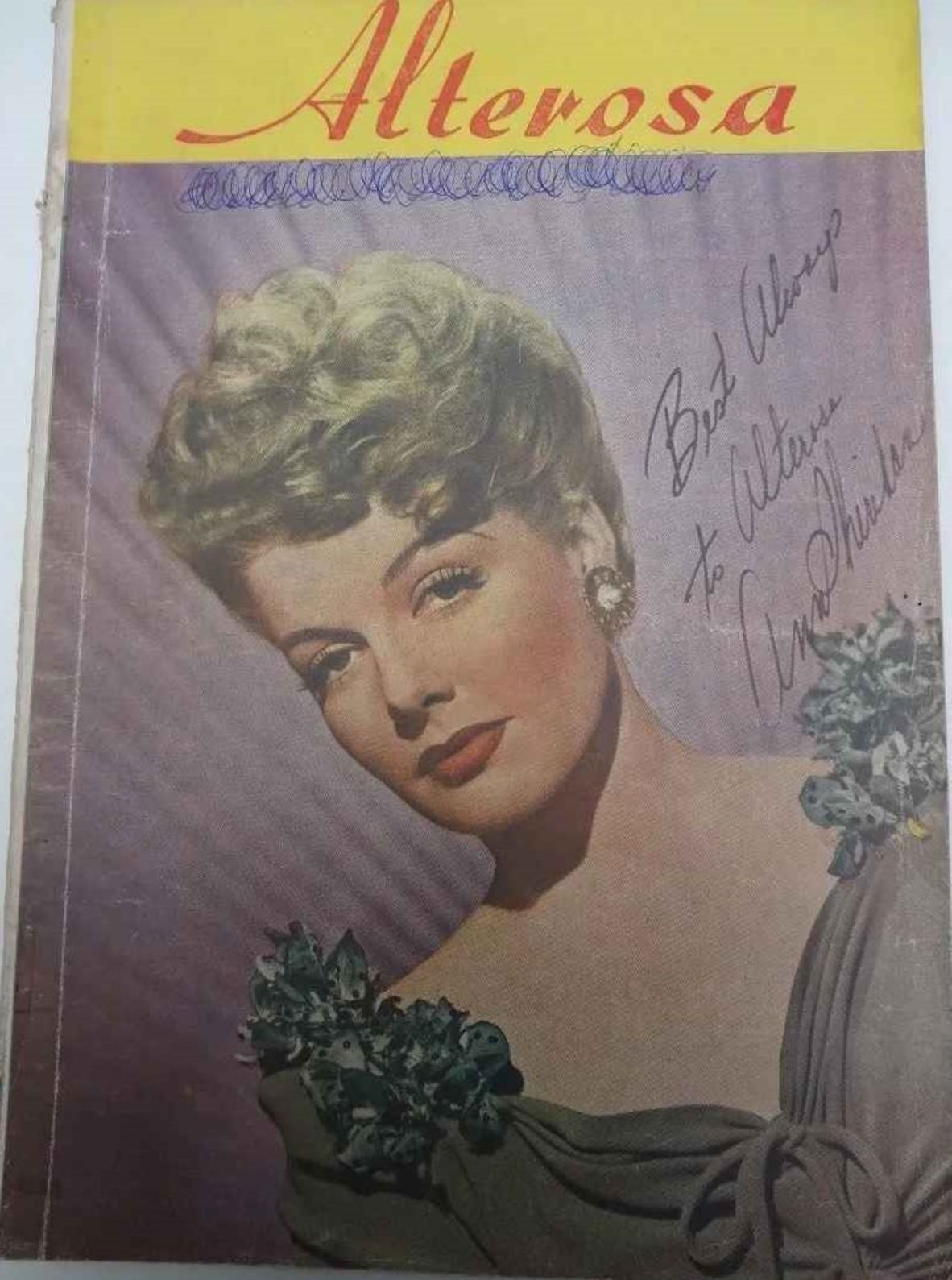 ALTEROSA magazine side cover Issue 91  November 1947