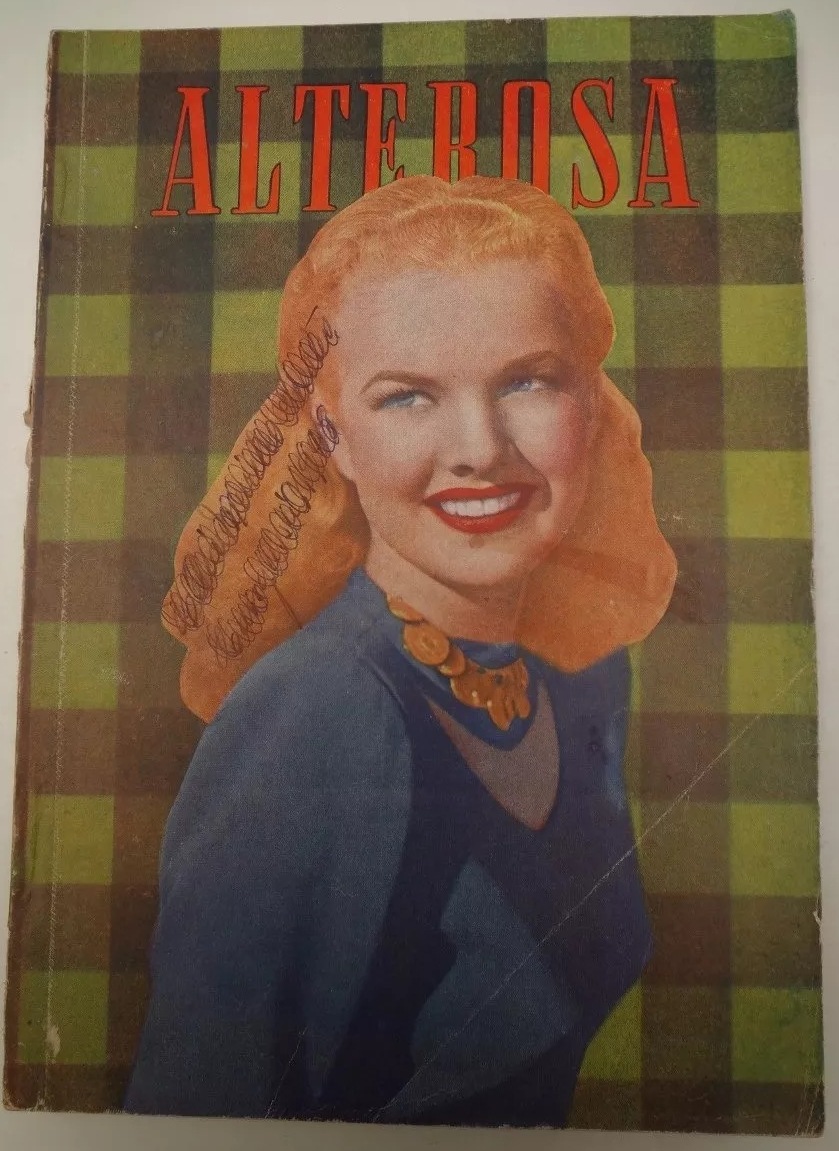 ALTEROSA magazine side cover Issue 99  July 1948