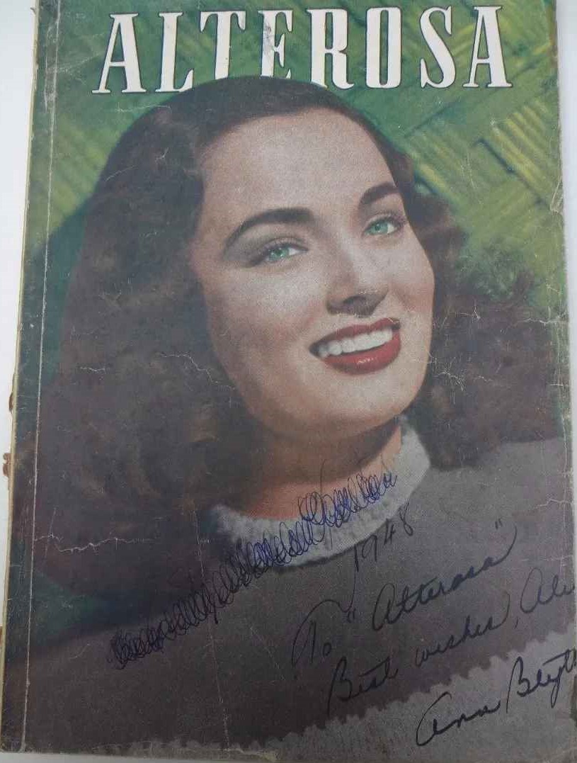 ALTEROSA magazine side cover Issue 100  August 1948