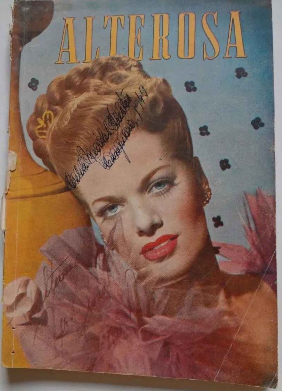 ALTEROSA magazine side cover Issue 105  January 1949