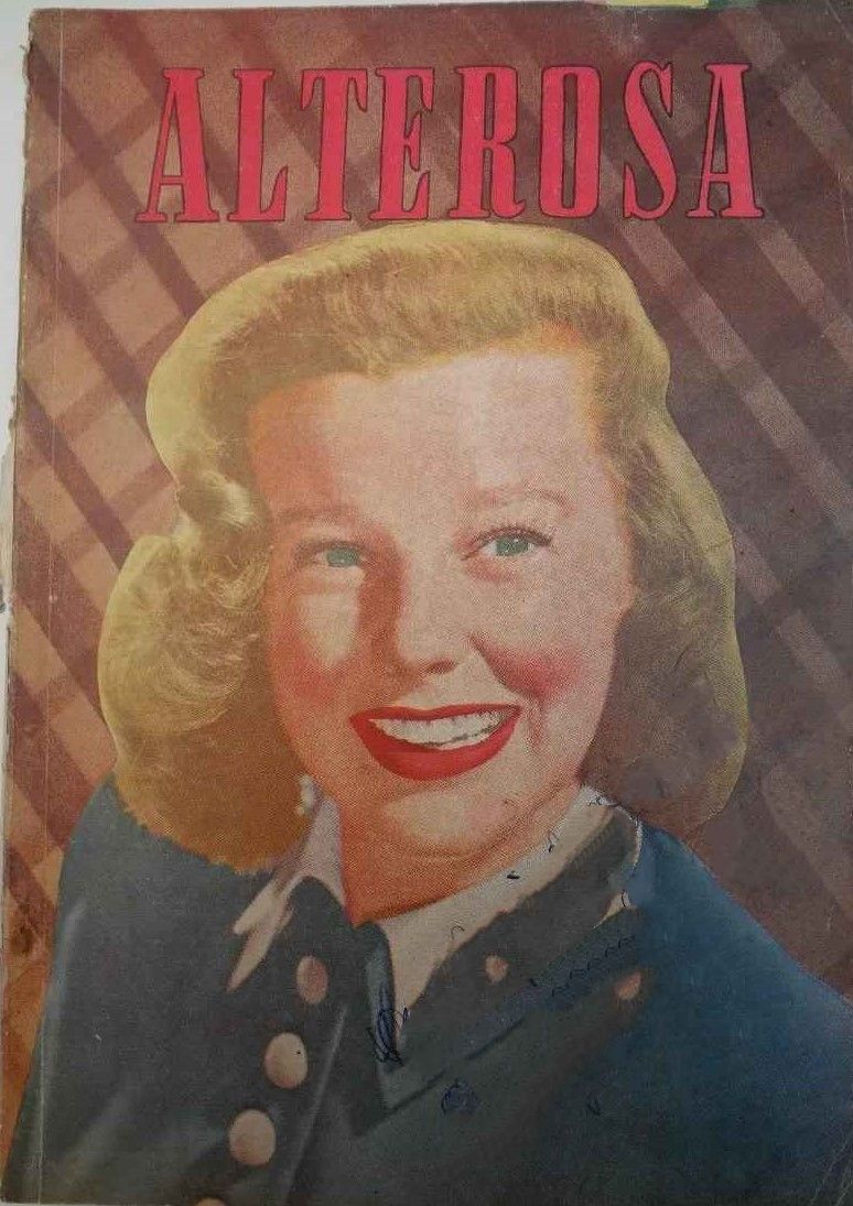 ALTEROSA magazine side cover Issue 107  March 1949