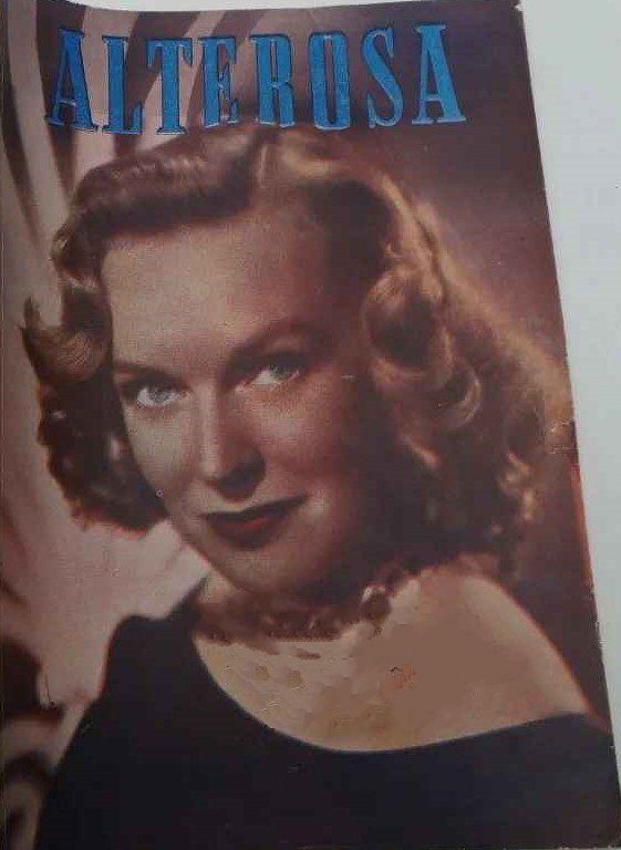 ALTEROSA magazine side cover Issue 108  April 1949