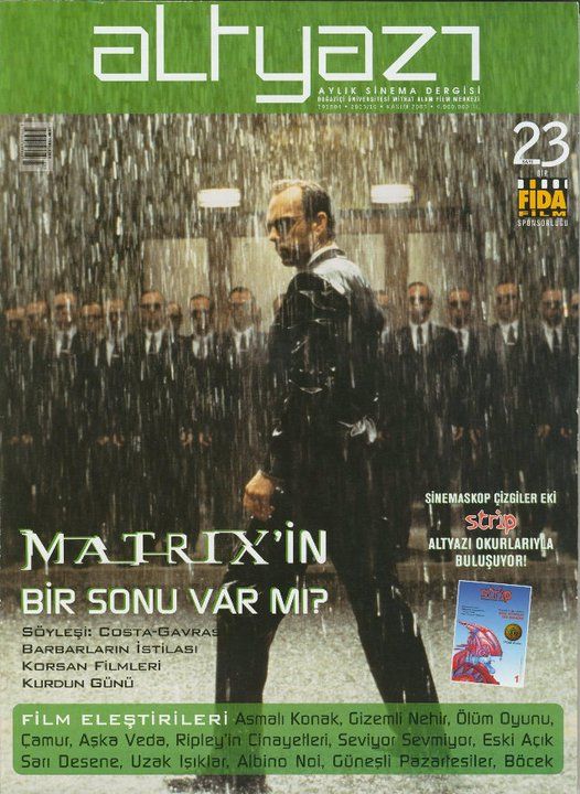 ALTYAZI magazine side cover Issue 23 November 2003