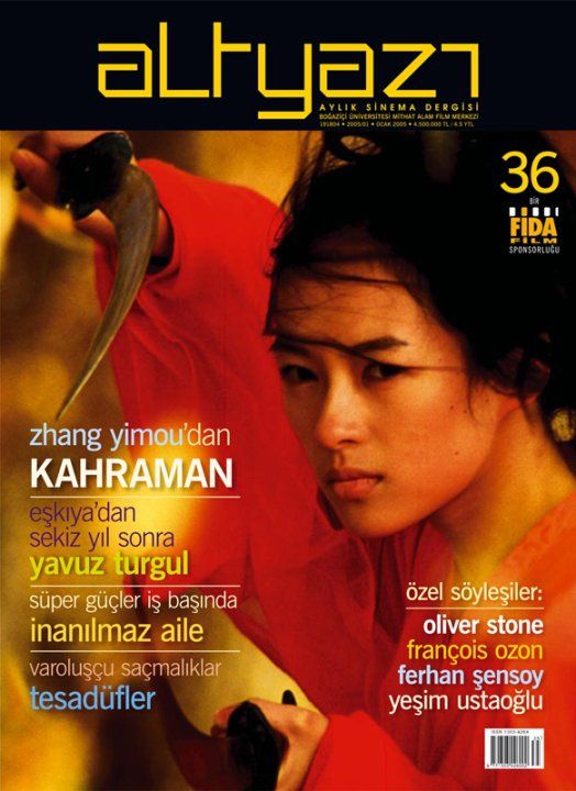 ALTYAZI magazine side cover Issue 36 January 2005