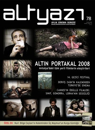 ALTYAZI magazine side cover Issue 78 November 2008