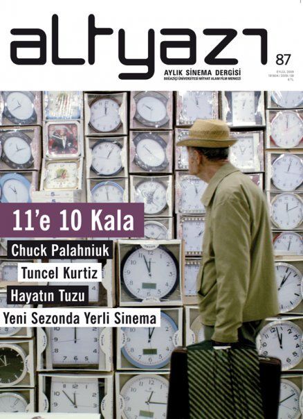 ALTYAZI magazine side cover Issue 87 September 2009