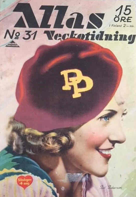 ALLAS VECKOTIDNING magazine side cover Issue 31 4 August 1935
