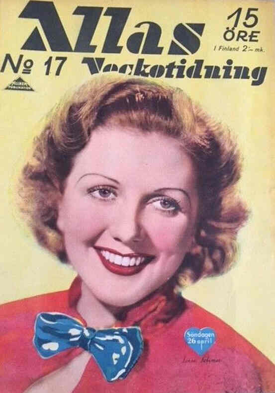 ALLAS VECKOTIDNING magazine side cover Issue 17 26 April 1936