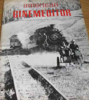 AMERICAN CINEMEDITOR magazine side cover Fall 1975