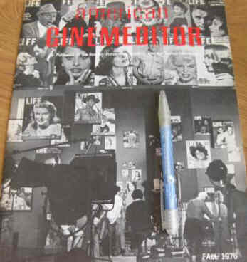 AMERICAN CINEMEDITOR magazine side cover Fall 1976