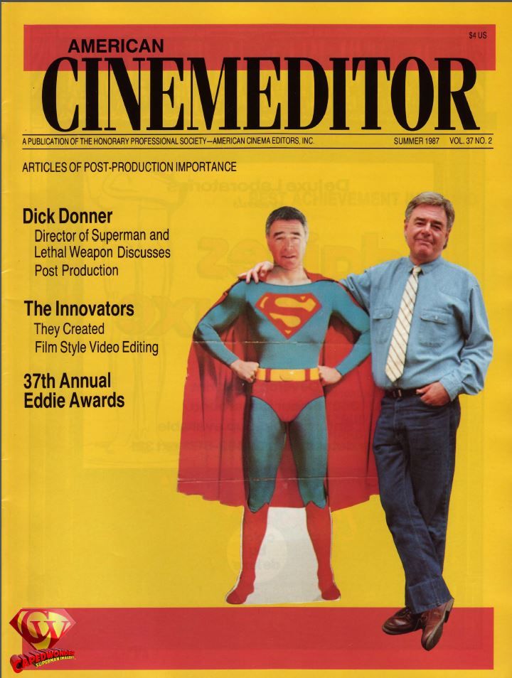 AMERICAN CINEMEDITOR magazine side cover Summer 1987