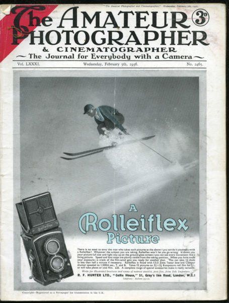 AMATEUR PHOTOGRAPHER AND CINEMATOGRAPHER magazine side cover Issue 2465 5 February 1936