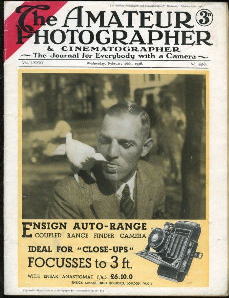 AMATEUR PHOTOGRAPHER AND CINEMATOGRAPHER magazine side cover Issue 2468 26 February 1936