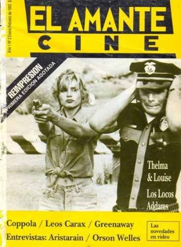 AMANTE CINE | EL magazine side cover Issue 2 January/February 1992