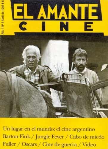 AMANTE CINE | EL magazine side cover Issue 4 April 1992