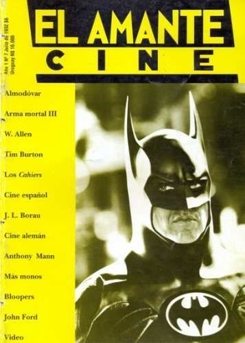 AMANTE CINE | EL magazine side cover Issue 7 July 1992