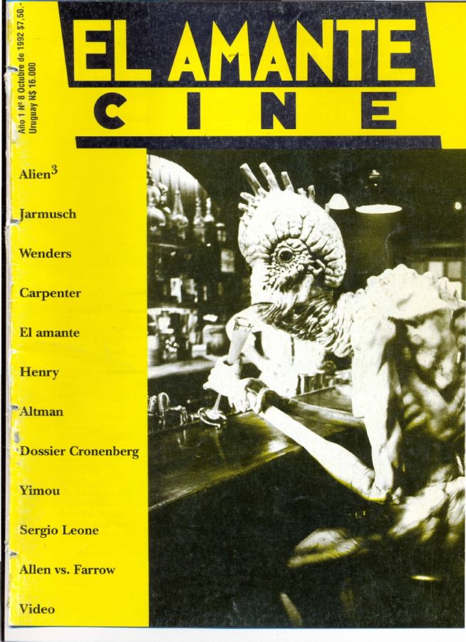 AMANTE CINE | EL magazine side cover Issue 8 October 1992
