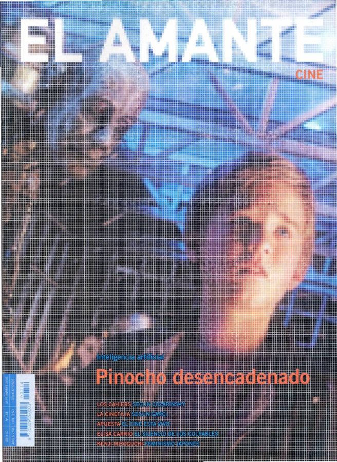 AMANTE CINE | EL magazine side cover Issue 114 September 2001