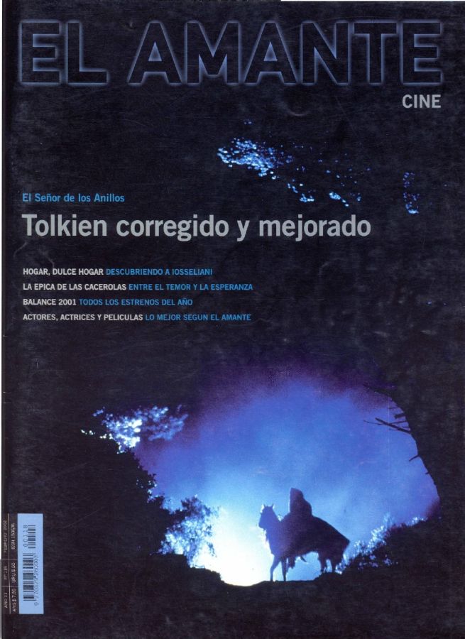 AMANTE CINE | EL magazine side cover Issue 118 February 2002