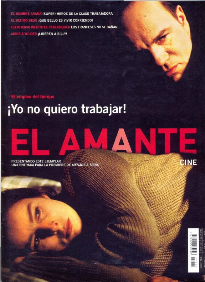 AMANTE CINE | EL magazine side cover Issue 122 June 2002