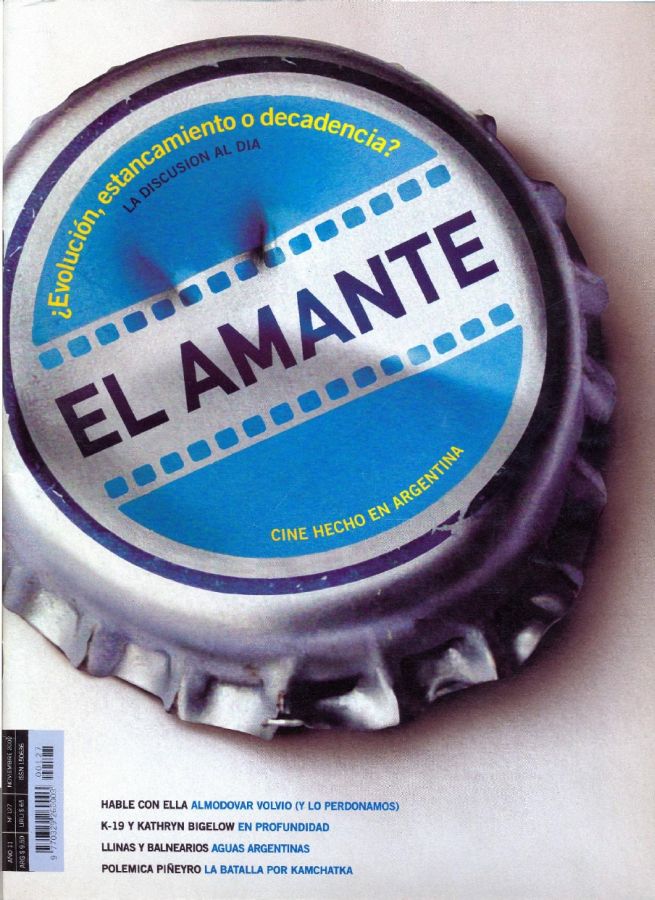 AMANTE CINE | EL magazine side cover Issue 127 November 2002