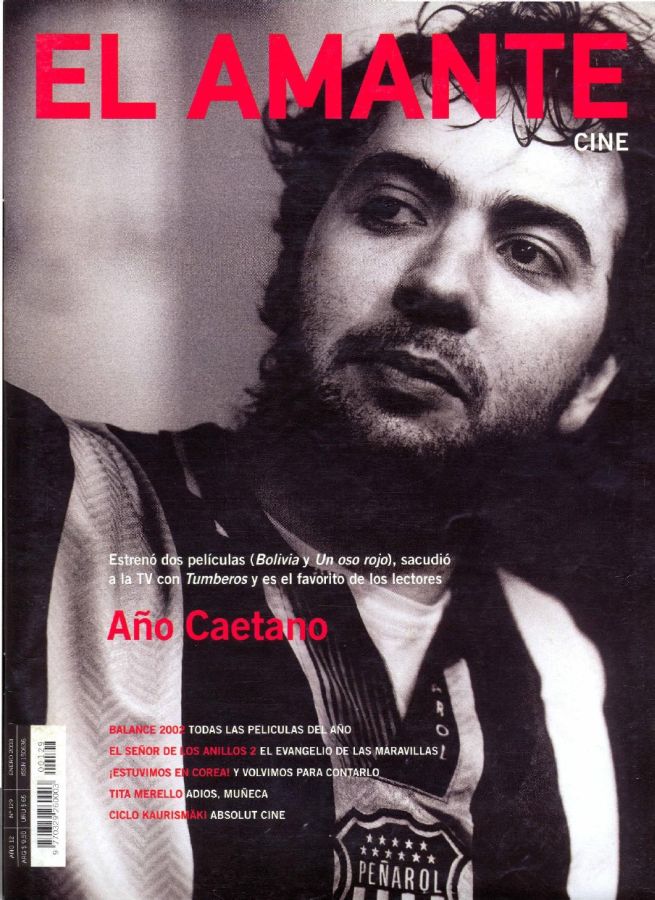 AMANTE CINE | EL magazine side cover Issue 129 January 2003