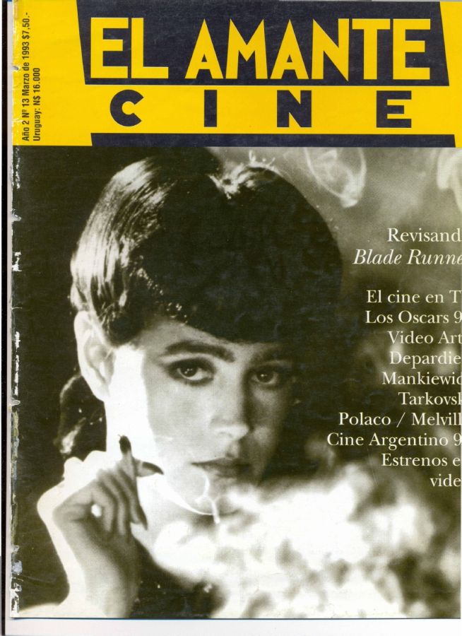 AMANTE CINE | EL magazine side cover Issue 13 March 1993