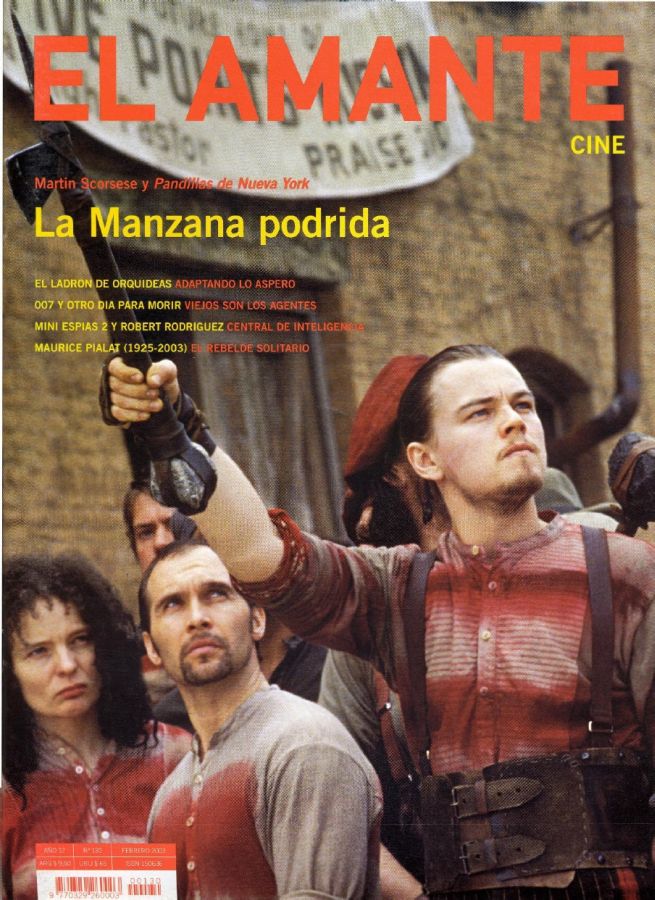 AMANTE CINE | EL magazine side cover Issue 130 February 2003
