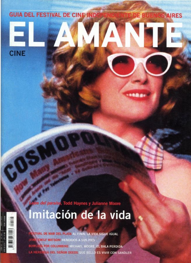 AMANTE CINE | EL magazine side cover Issue 132 March 2003