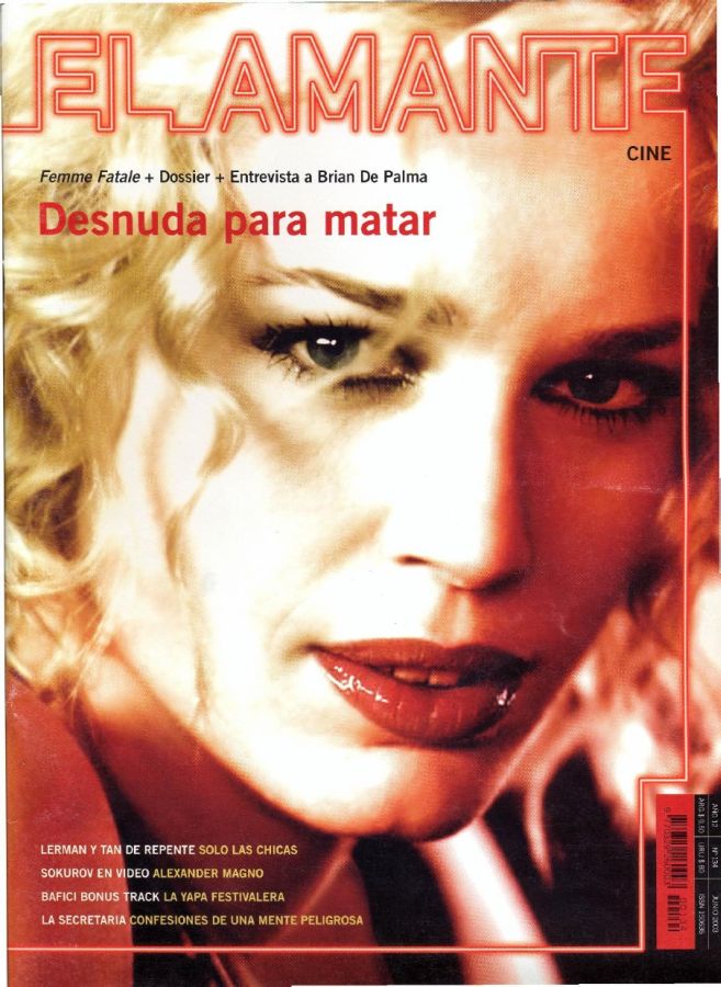 AMANTE CINE | EL magazine side cover Issue 134 June 2003