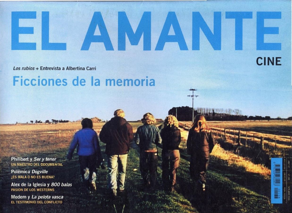 AMANTE CINE | EL magazine side cover Issue 138 October 2003