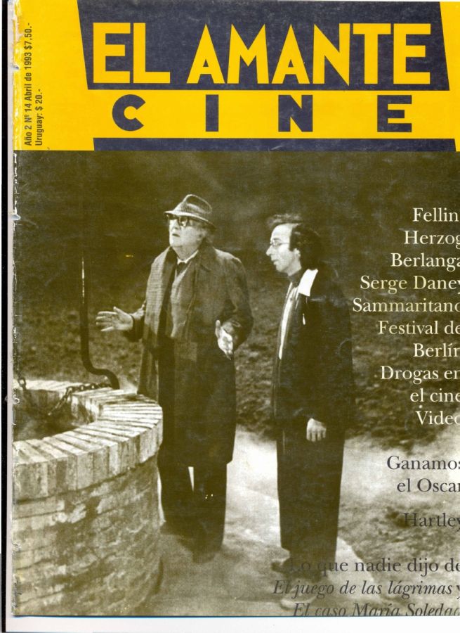 AMANTE CINE | EL magazine side cover Issue 14 April 1993