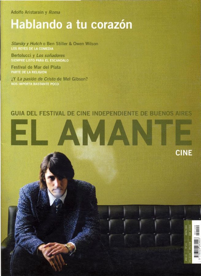 AMANTE CINE | EL magazine side cover Issue 144 April 2004