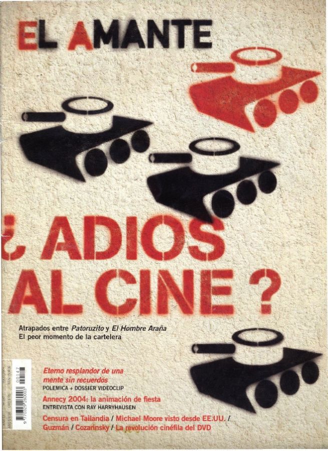 AMANTE CINE | EL magazine side cover Issue 147 July 2004